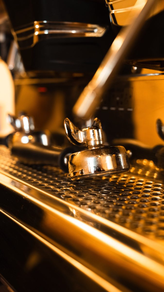 Détail de la machine à expresso